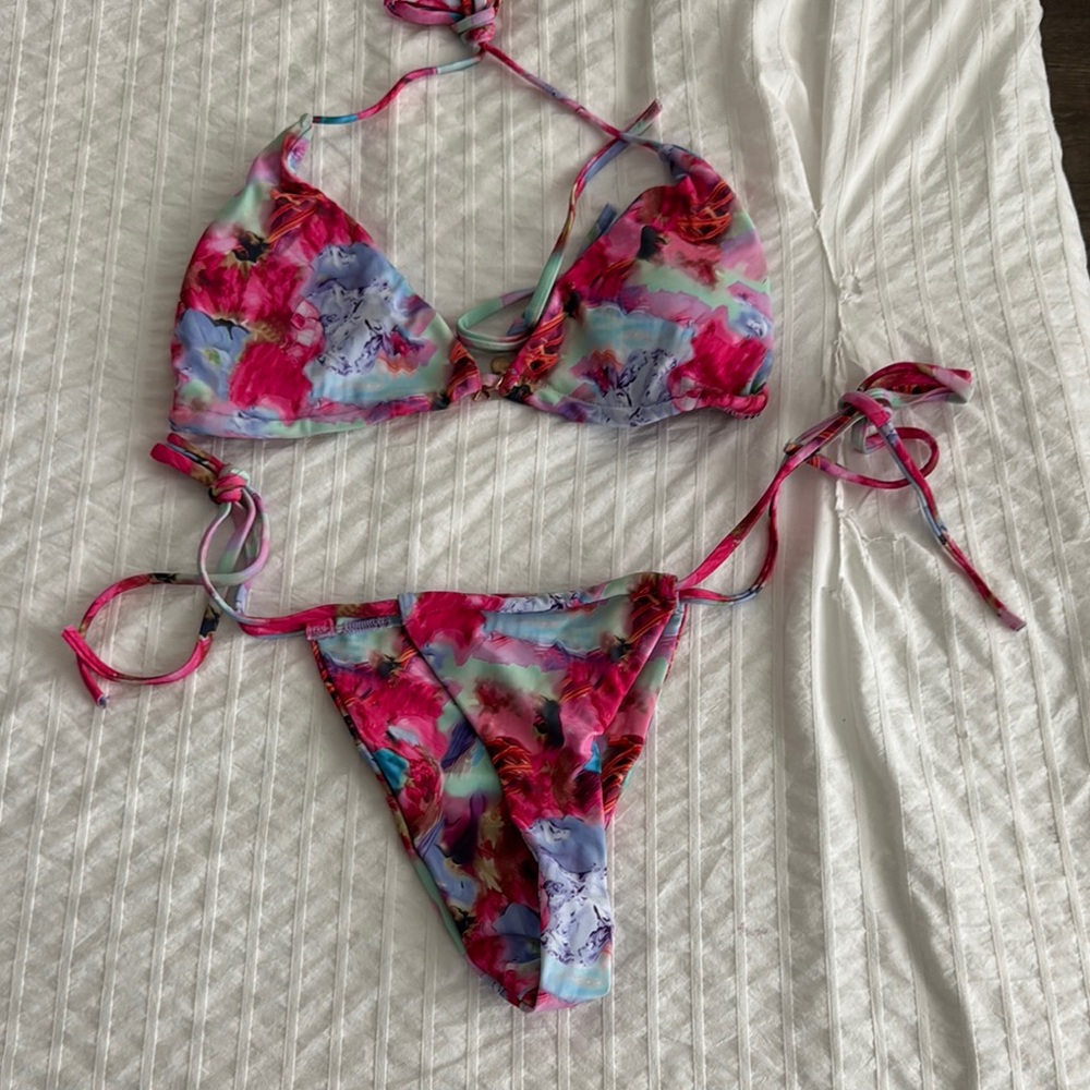 Vibrant Floral Bikini Set
